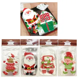 120 Pc Treat Bags Cello Christmas Xmas Cellophane Gift Baggies Candy Goodies Bag