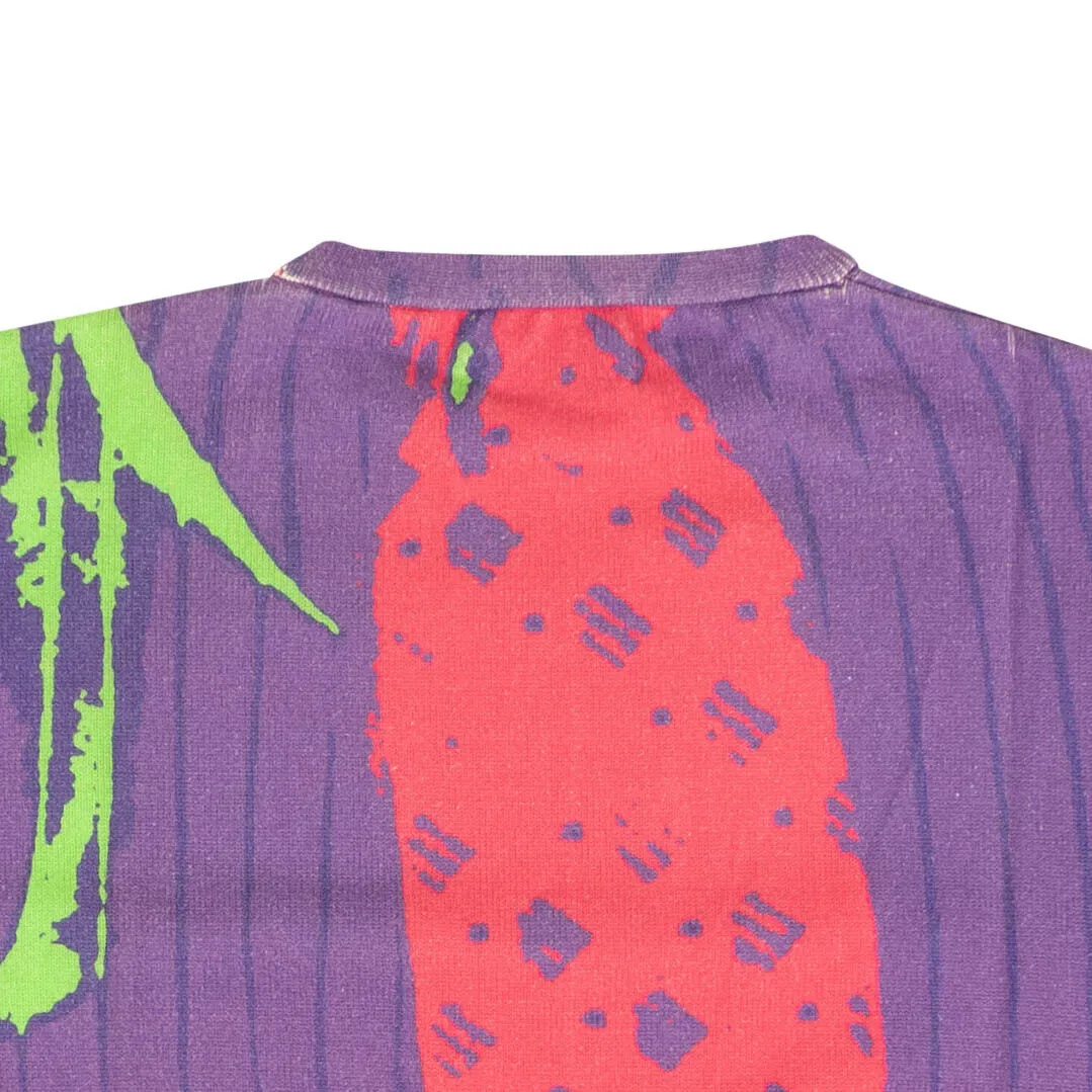 424 On Fairfax Business Print Crewneck - Purple/Pink