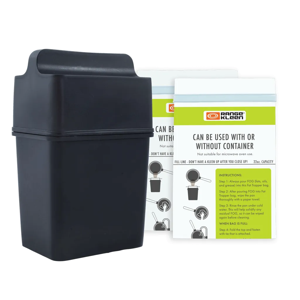 60002 Trap the Grease Fat Trapper with 2 Grease Disposable Bags by Range Kleen