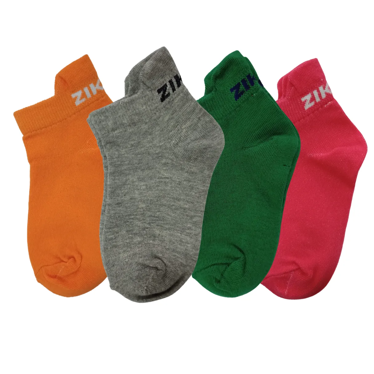 Ankle Length Colorful Socks Combo for Kids (6-9 Years, 4 Pairs )
