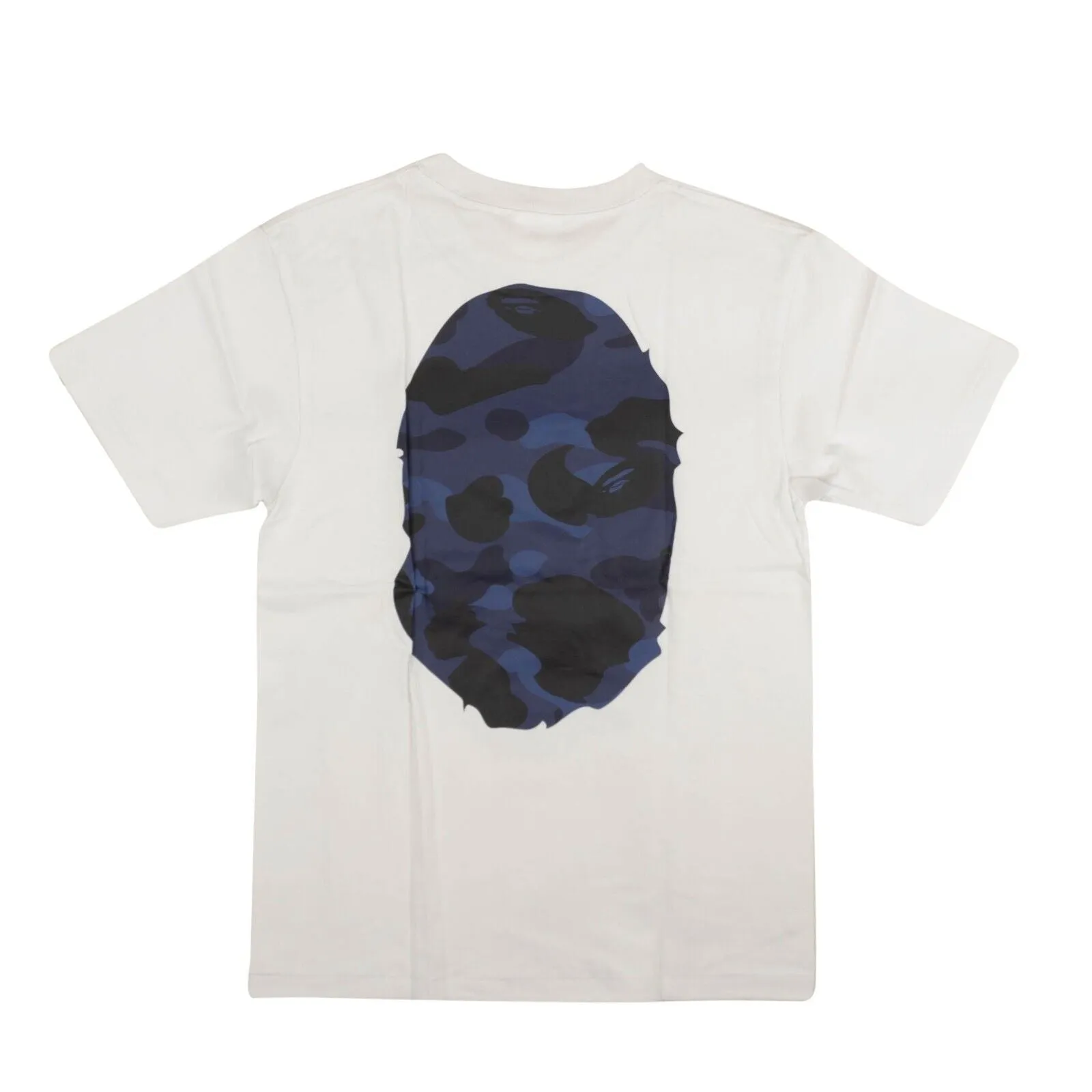 Bape Camo Logo Short Sleeve T-Shirt - White/Blue