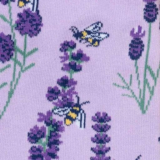 Bees and Lavender Women's Crew Sock