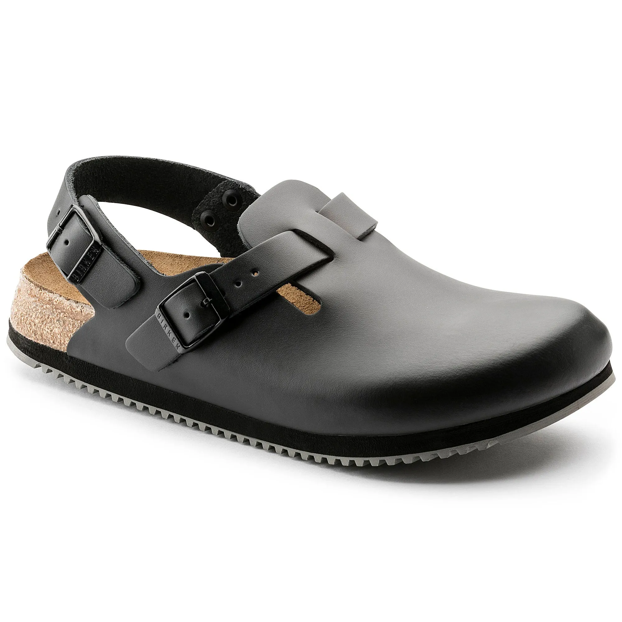 Birkenstock Tokio Super Grip Leather Color: Black