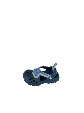 Crocs, Boy's Water Shoe Crocs, Navy/Light Blue, Size 6-7 (Approx. Age 2.5)