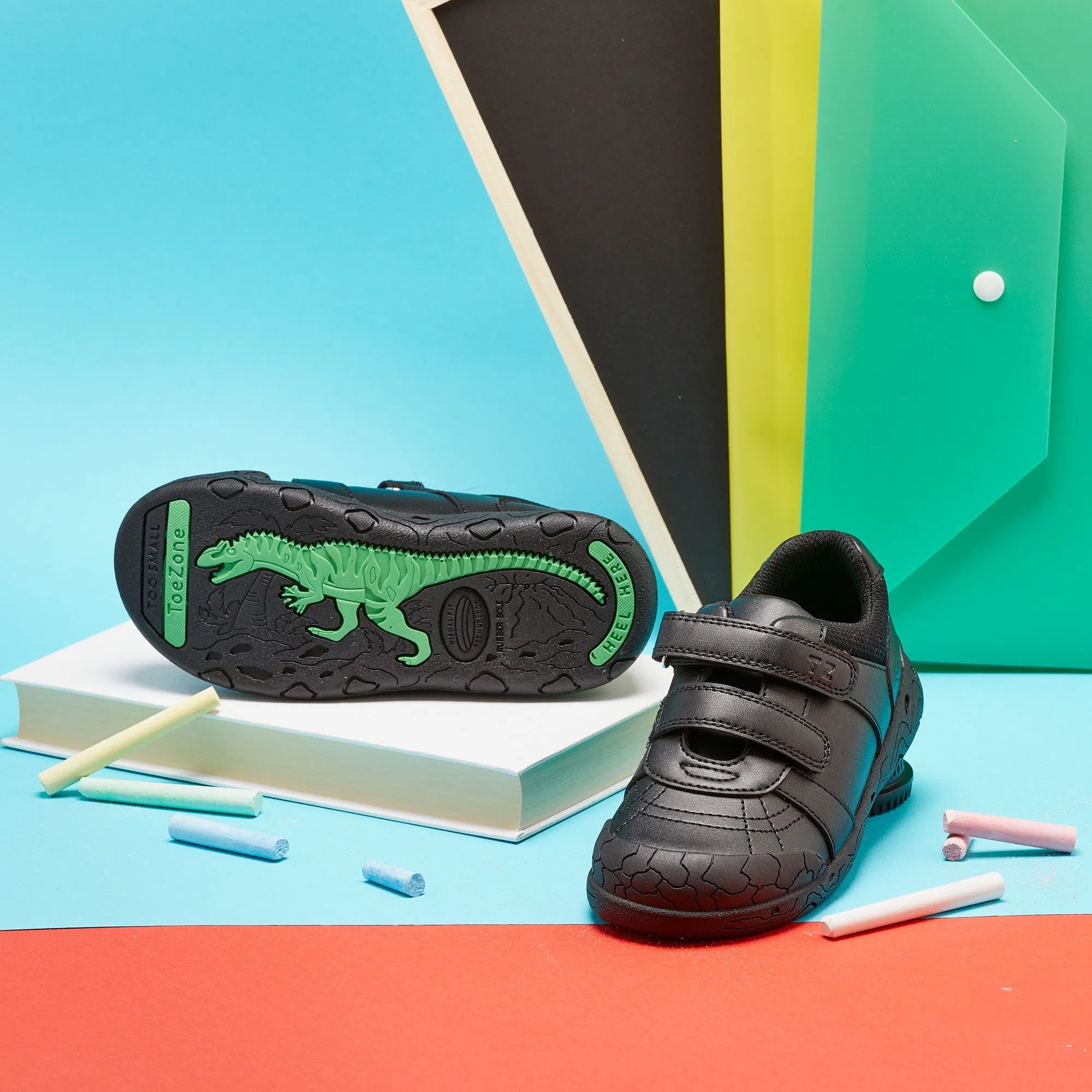 DEX - Vegan Boys Dinosaur School Shoe