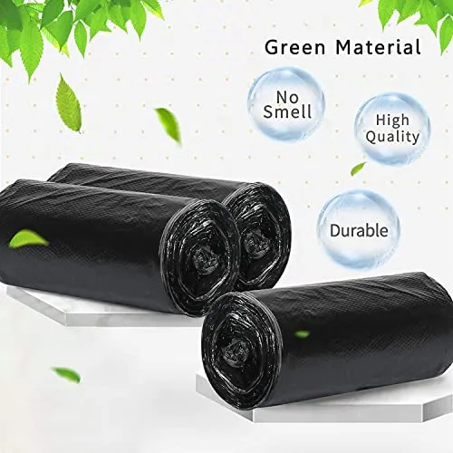 Ezee Garbage Bags - 48X54 Cm (6 Rolls, 180 Bags, Medium, Black, plastic)