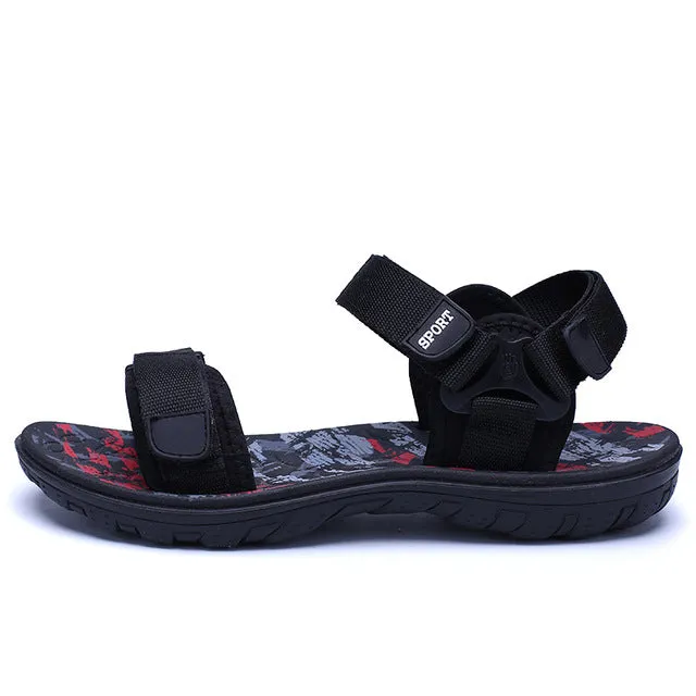 Fashion Sandals Men 2017 Vintage Rome Style Summer Beach Breathable Casual Solid Men Sandals 3 Colors Size 39-44  1625