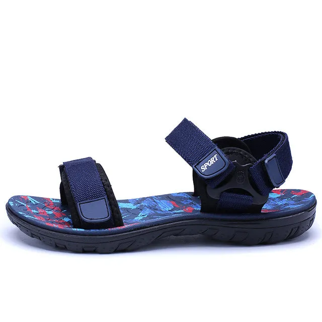 Fashion Sandals Men 2017 Vintage Rome Style Summer Beach Breathable Casual Solid Men Sandals 3 Colors Size 39-44  1625