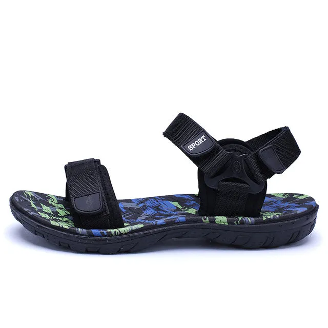 Fashion Sandals Men 2017 Vintage Rome Style Summer Beach Breathable Casual Solid Men Sandals 3 Colors Size 39-44  1625