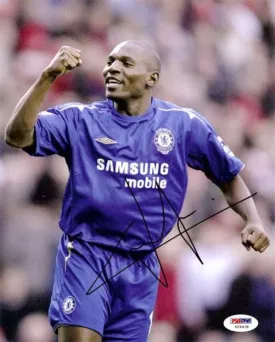 Geremi Njitap Autographed 8x10 Photo Chelsea PSA/DNA #U54438