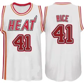 Glen Rice White Miami Heat Throwback Basketball Jersey