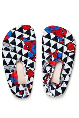 Kids Boys Pool Shoes Blue & Red Spidey Marvel