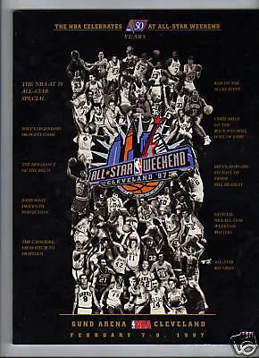 lot of 8 1997 NBA ALL-STAR GAME PROGRAMS 50 GREATEST PLAYERS