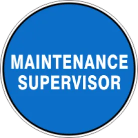 MAINTENANCE SUPERVISOR