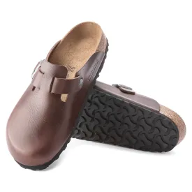 Men's Birkenstock Boston Grip Leather Color: Vintage Wood Roast