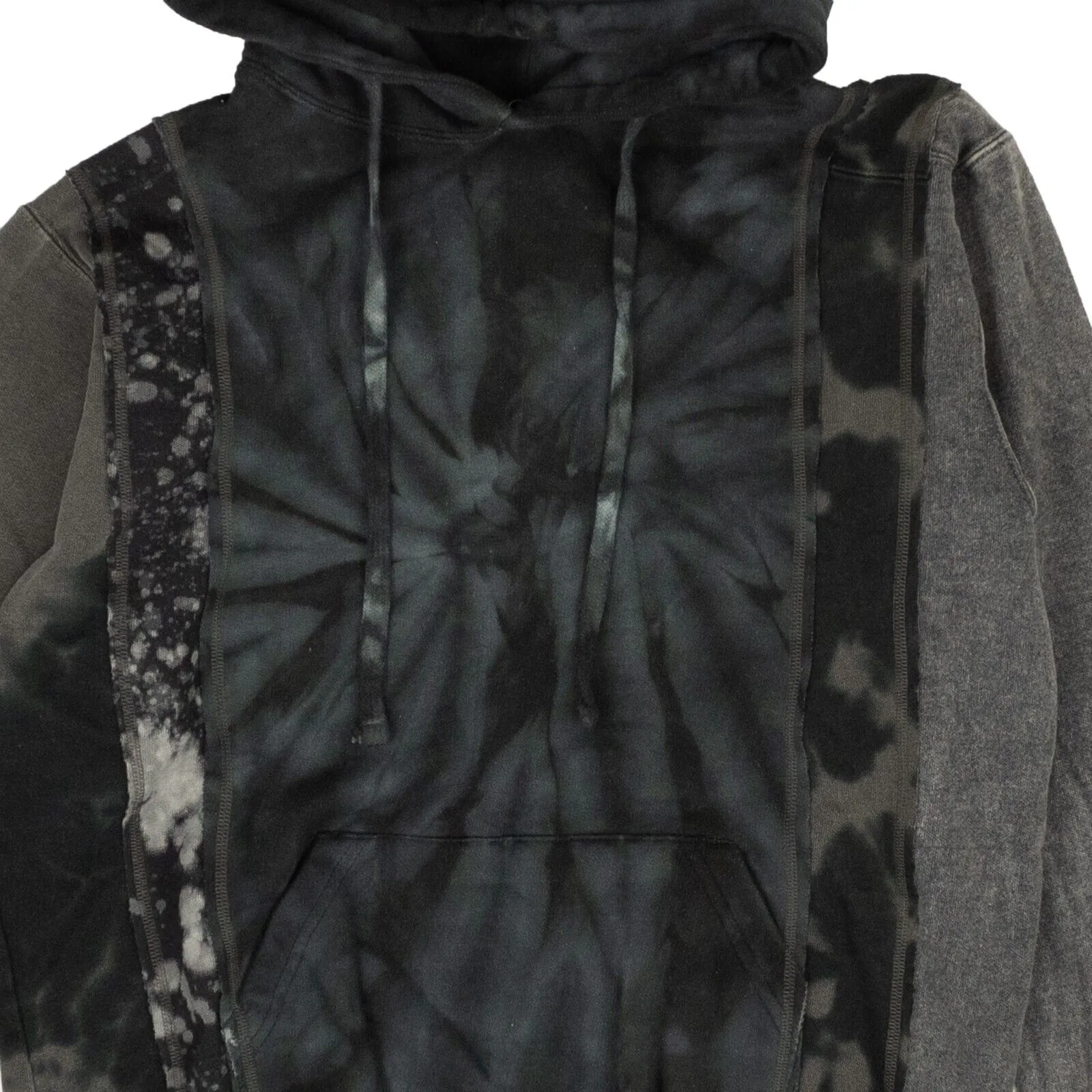 Needles Cotton Rebuilt Tie Dye Hoodie - Blue/Gray