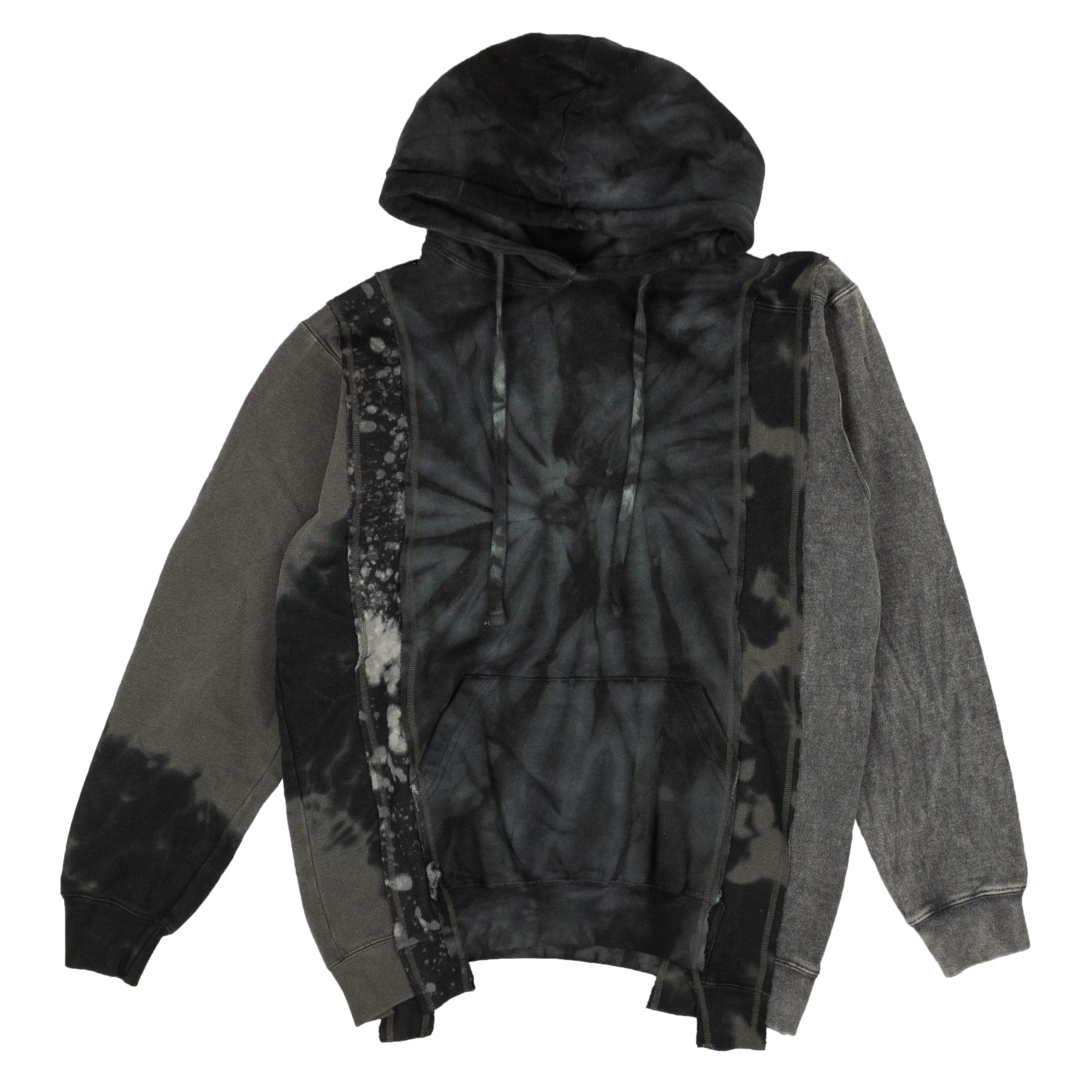 Needles Cotton Rebuilt Tie Dye Hoodie - Blue/Gray