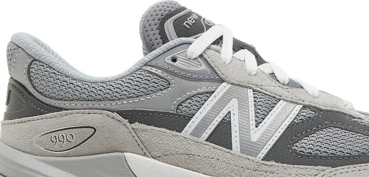 New Balance 990v6 Big Kid 'Castlerock' sneakers, gray