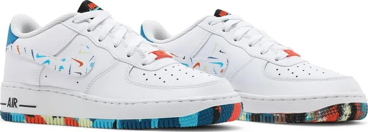 Nike Air Force 1 LV8 GS 'Swoosh Pack', White