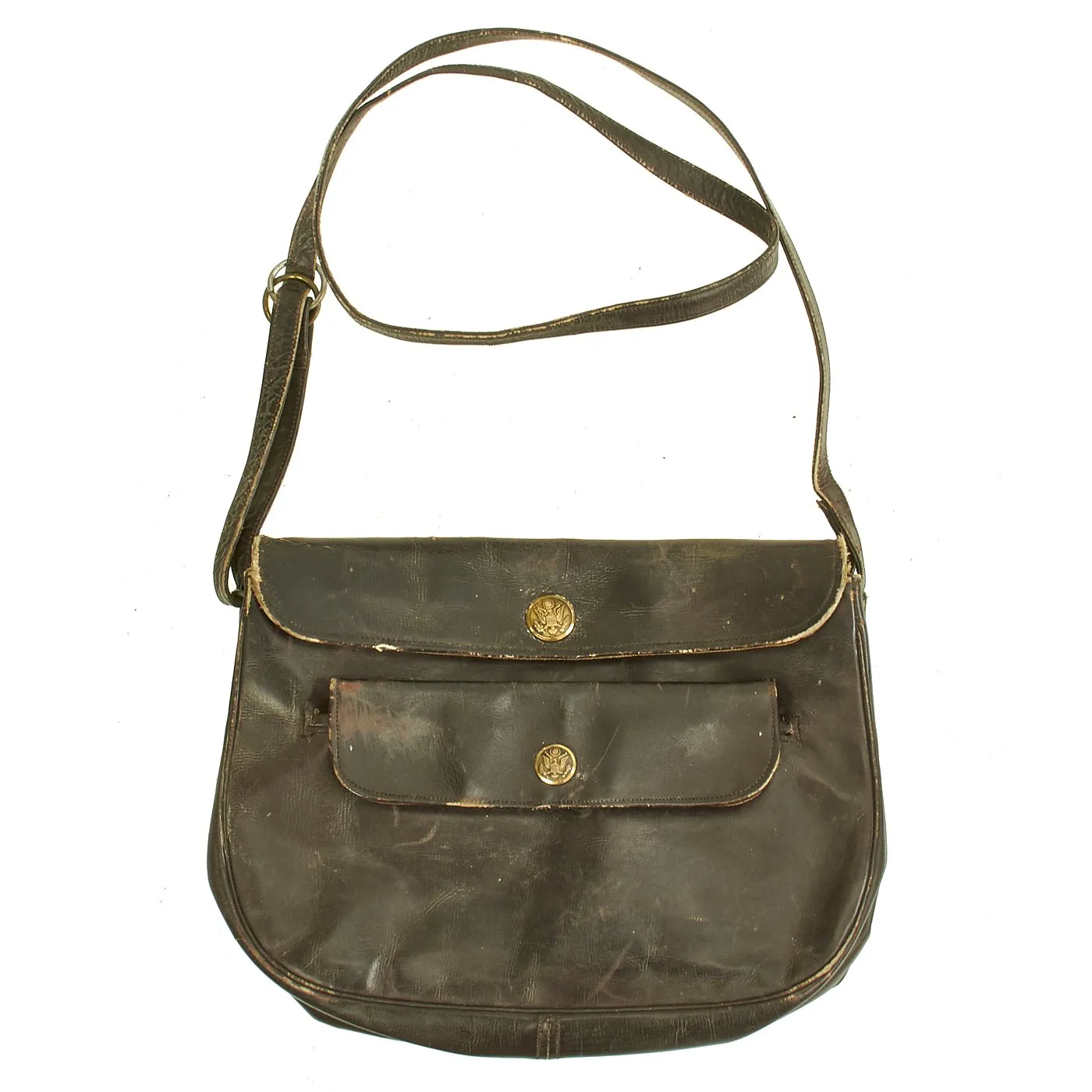 Original U.S. Korean War Women's Army Corps WAC Brown Handbag with Contents