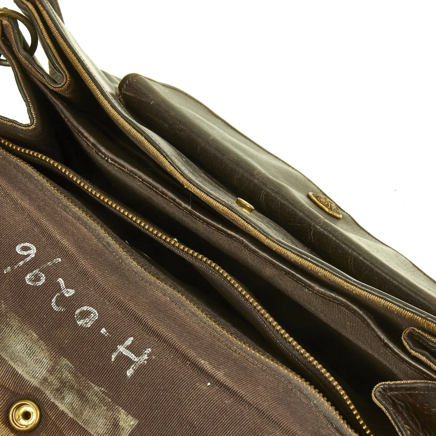 Original U.S. Korean War Women's Army Corps WAC Brown Handbag with Contents