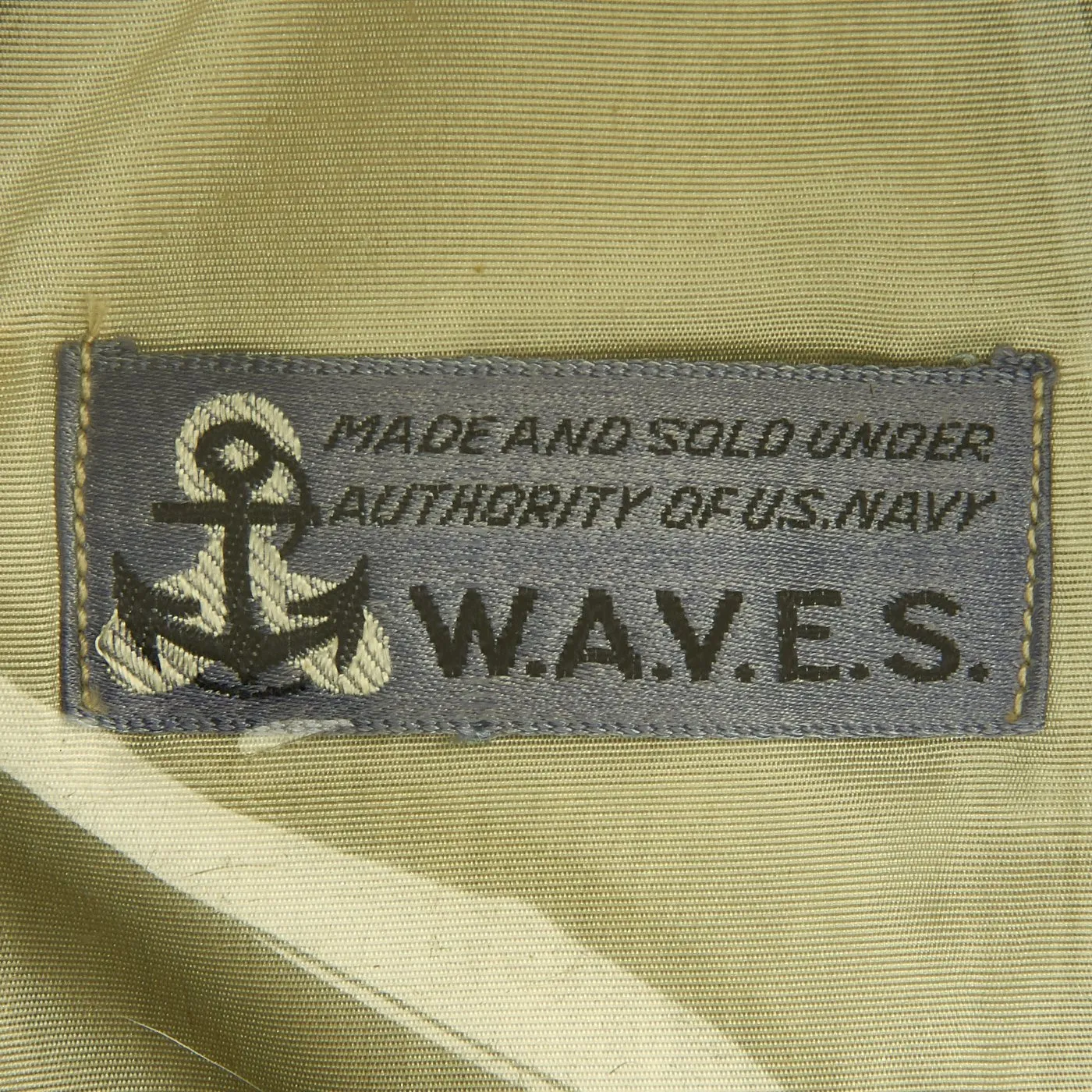 Original U.S. Navy WWII WAVES Named Officer Service Cap with Photograph