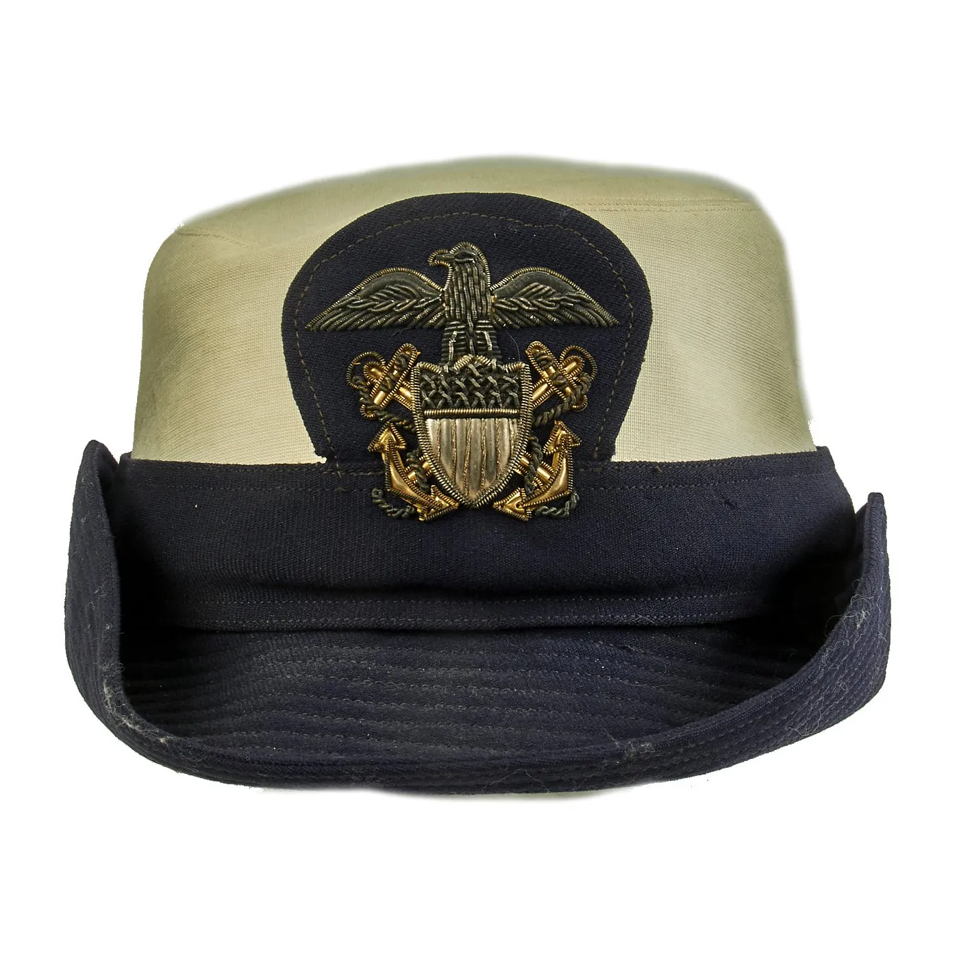 Original U.S. Navy WWII WAVES Named Officer Service Cap with Photograph