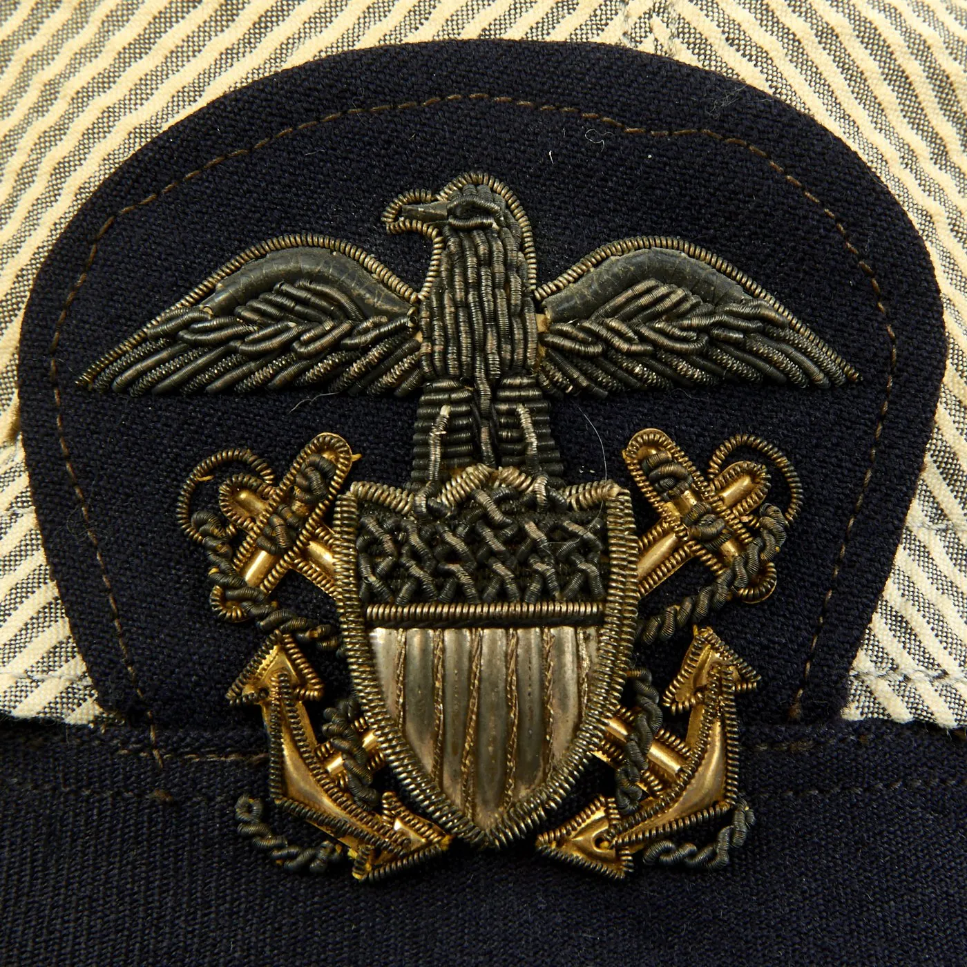 Original U.S. Navy WWII WAVES Named Officer Service Cap with Photograph