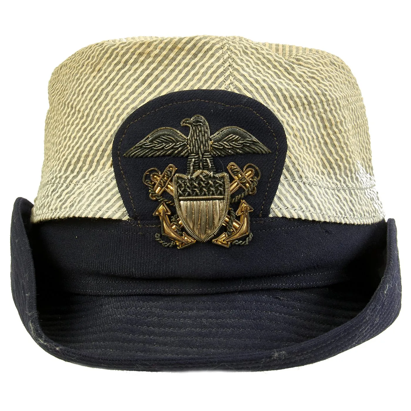 Original U.S. Navy WWII WAVES Named Officer Service Cap with Photograph