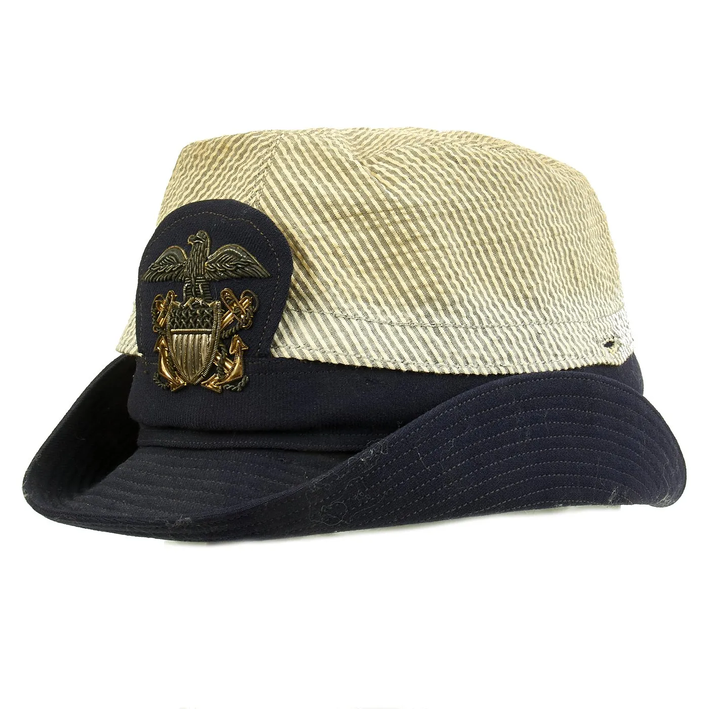 Original U.S. Navy WWII WAVES Named Officer Service Cap with Photograph