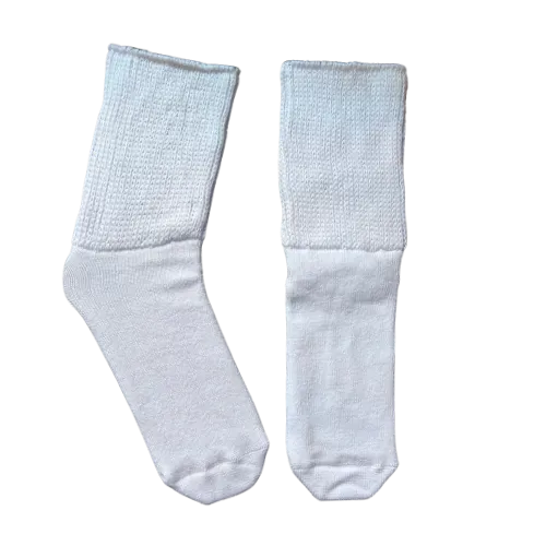 Oversized Extra Wide Socks in White