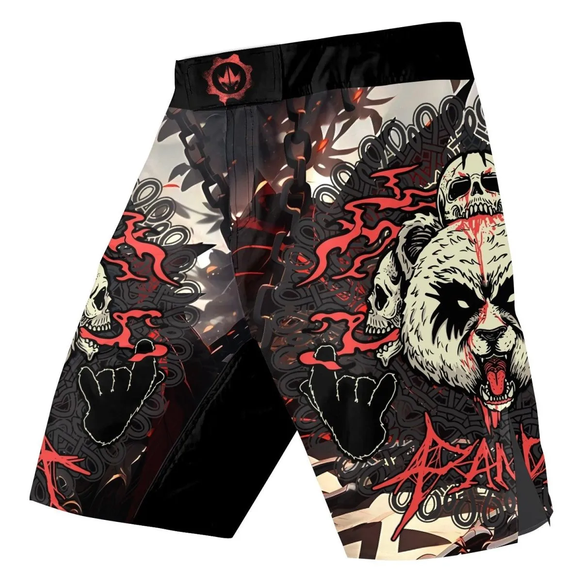 Panda Skull Fight Shorts