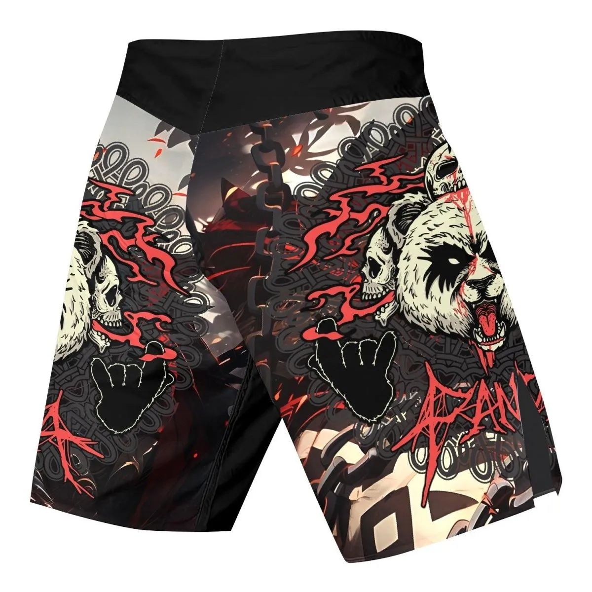 Panda Skull Fight Shorts