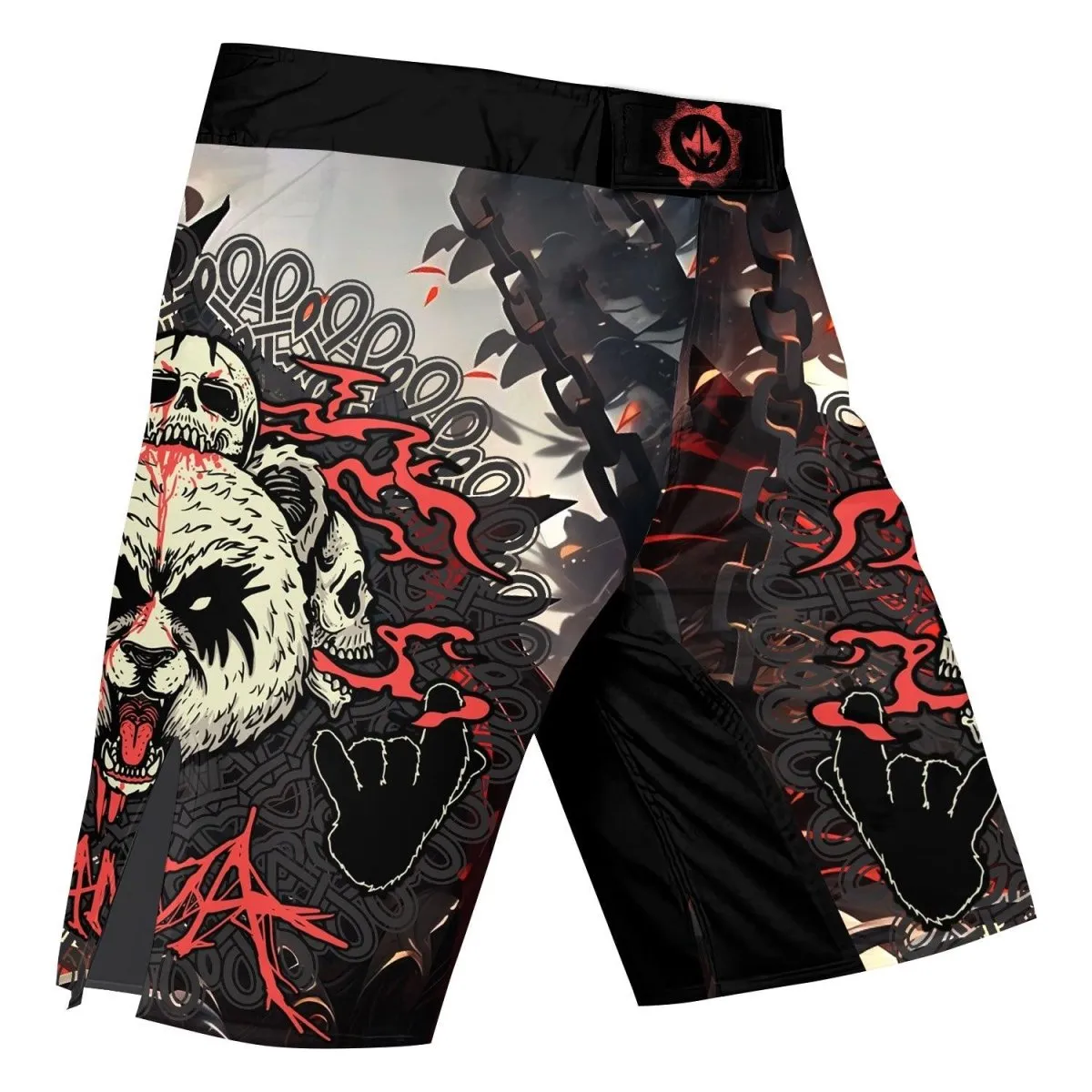 Panda Skull Fight Shorts