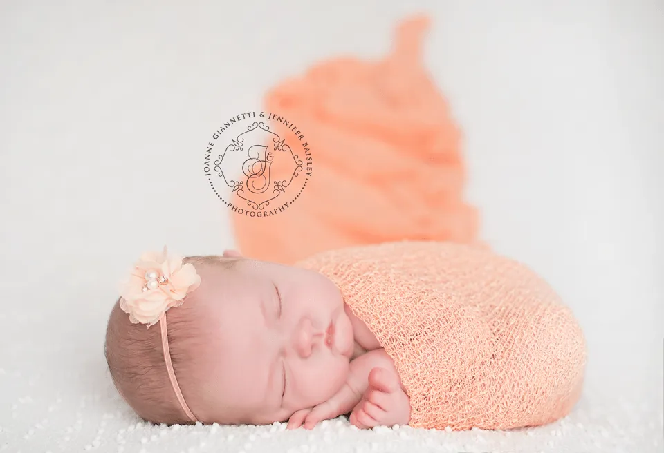 Peach Stretch Knit Baby Wrap