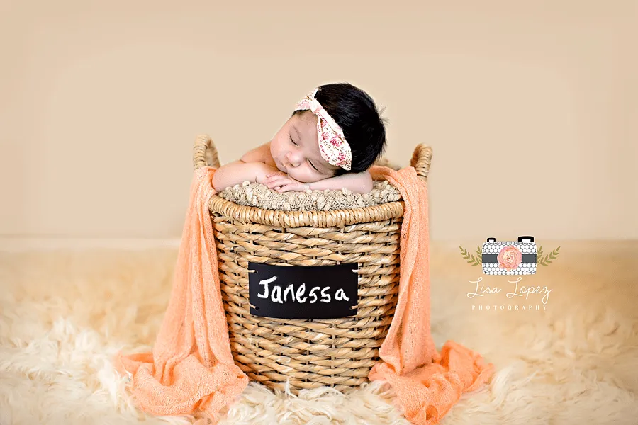 Peach Stretch Knit Baby Wrap
