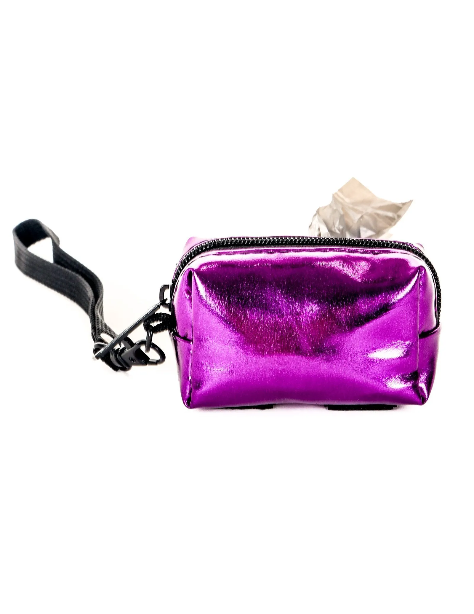 poopyCUTE | Cute Poop Bag Holder | METALLIC Purple