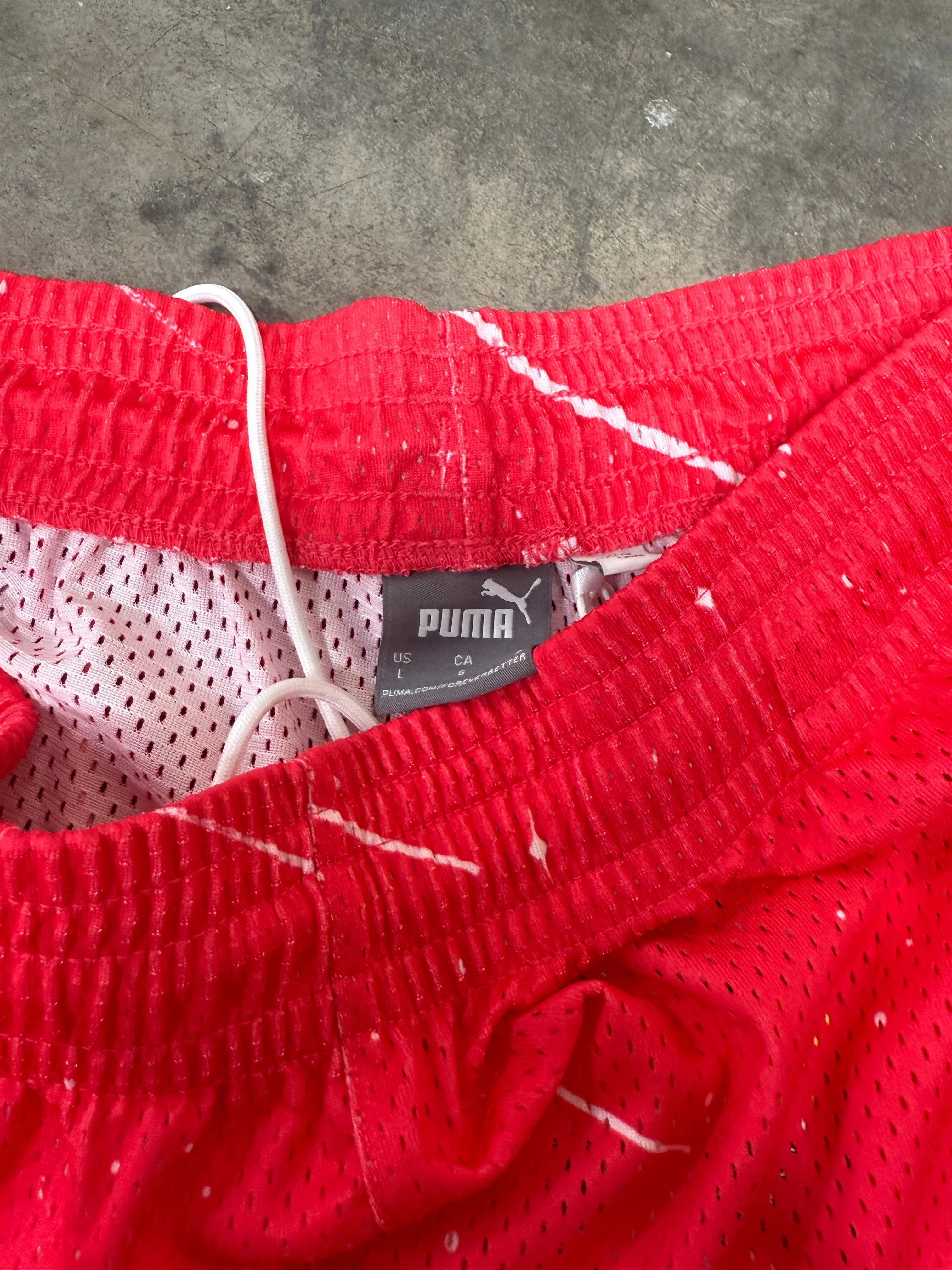 Puma Melo Shorts Pink Sz L