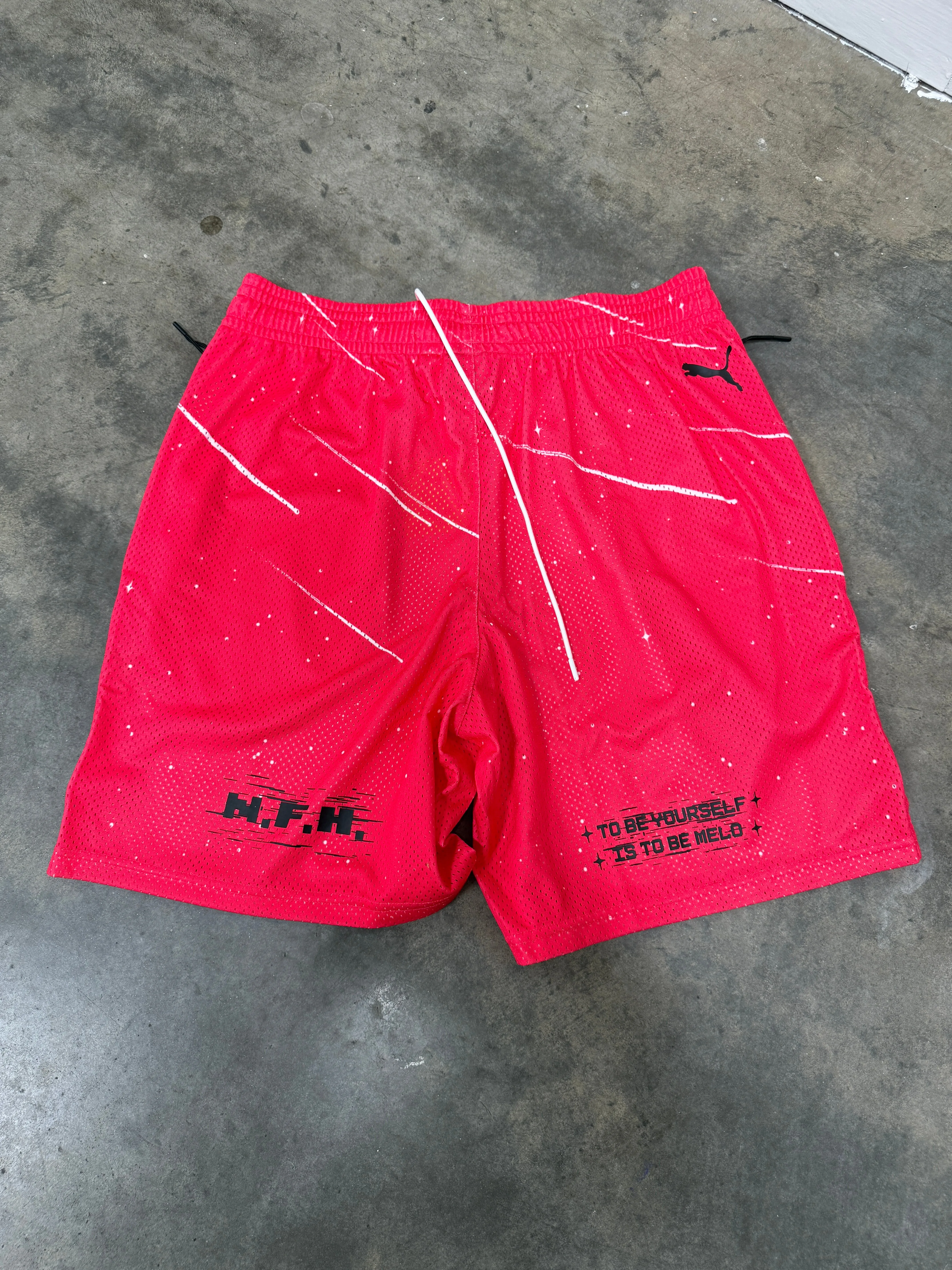 Puma Melo Shorts Pink Sz L