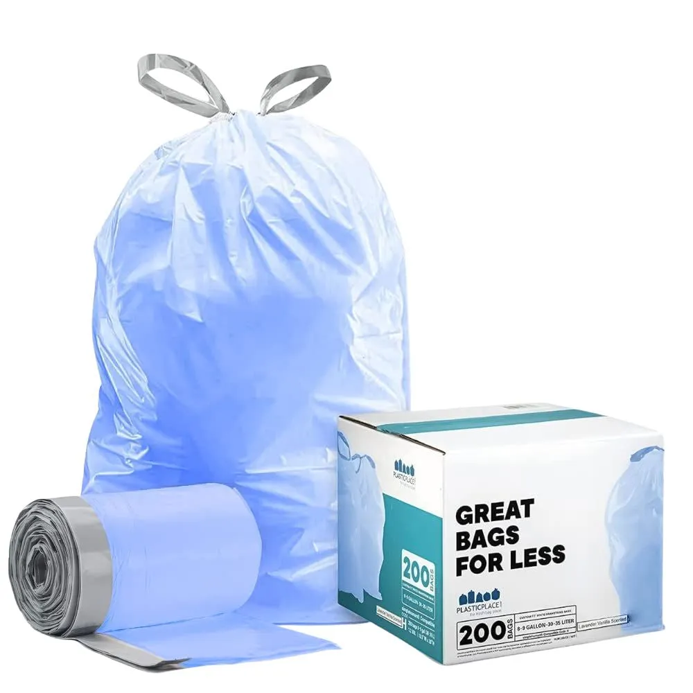Sample  of 8-9 Gallon Simplehuman®* Compatible Blue Trash Bags Code H