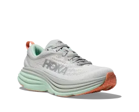 Women's Hoka Bondi 8 Color: Stardust / Aqua Breeze