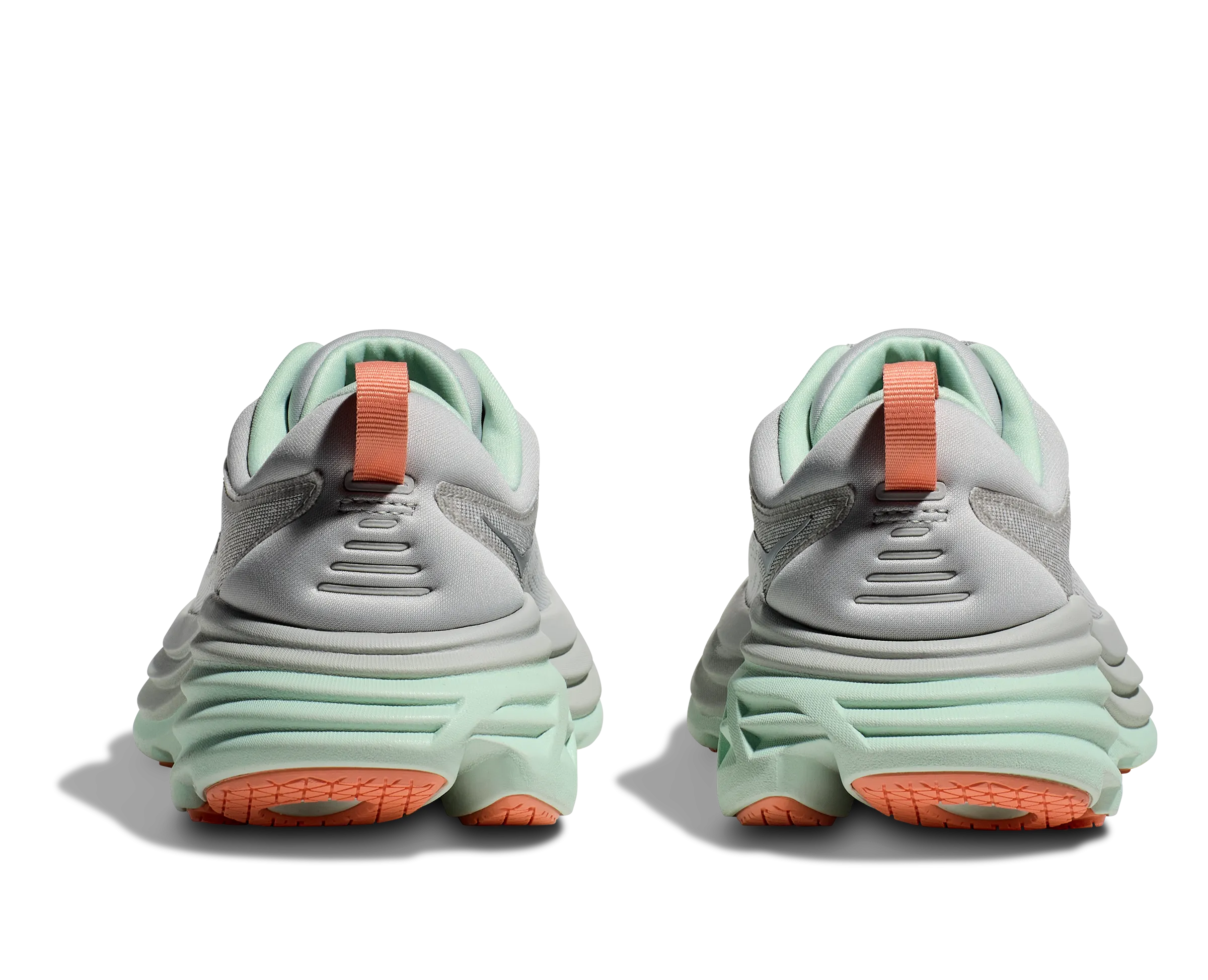 Women's Hoka Bondi 8 Color: Stardust / Aqua Breeze